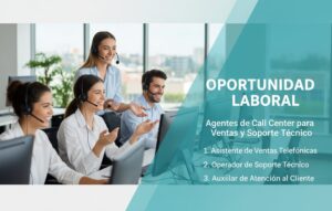 Agentes de call center para ventas y soporte técnico