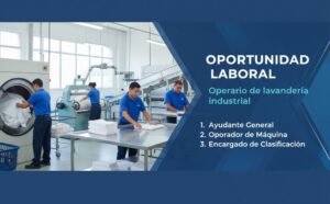 Operario de lavandería industrial