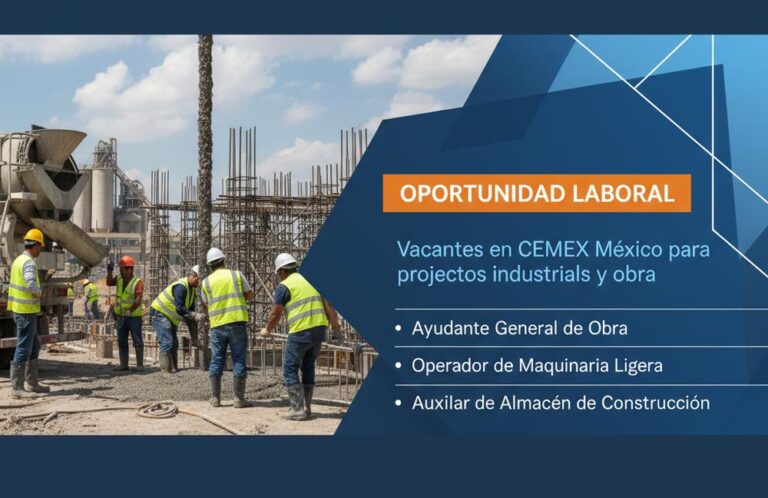 Lee más sobre el artículo Vacantes en CEMEX México para proyectos industriales y obra